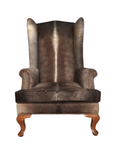 Classic Maharaja Leather Hair On Chair