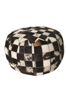 Leather Patch pouf