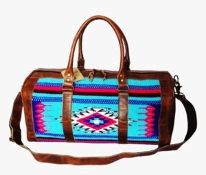 Duffel Canvas Leather Bag