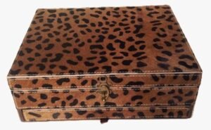 Leather Jewelry Box with mirror